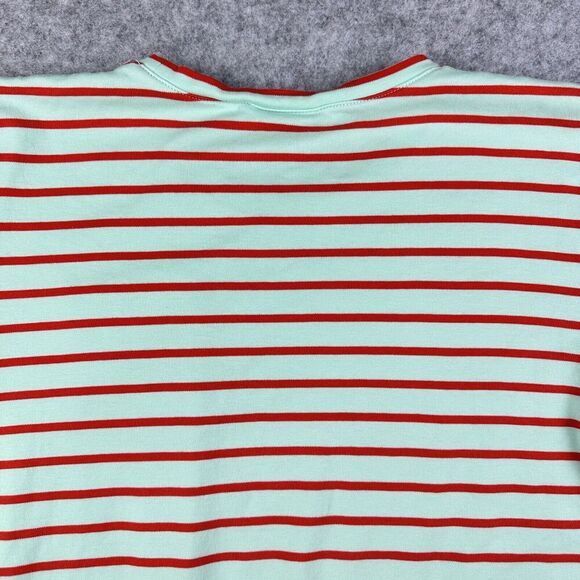 Atlantic Pacific x Lake Pocket Tee Shirt Womens L Striped Pima Coastal Preppy - Picture 7 of 11